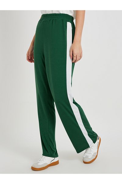 Styli Side Striped Wide Leg Pants with Elasticated Waistband