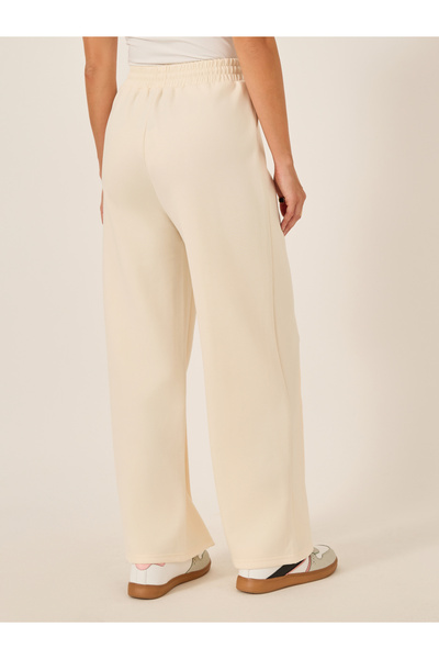 Styli Solid Pintuck Detail Scuba Joggers with Elasticated Waistband