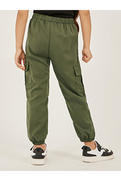 Styli Solid Elasticated Waistband Cargo Pants