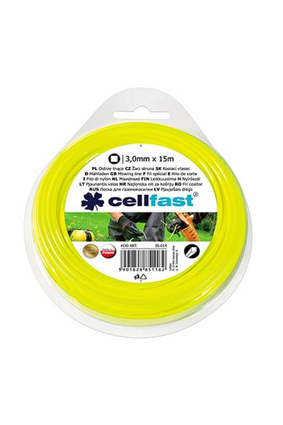 Cellfast Brushcutter Line Square 3.0Mm / 15M