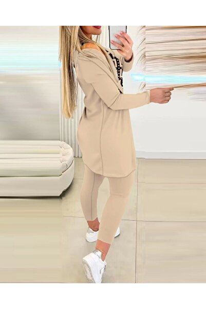 Asil Acar Home Γυναικείο μακρυμάνικο κρεπ σετ τριών τεμαχίων