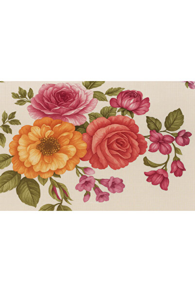 Brava Casa Tablecloth, Floralis Luxe, 100×140 cm, Anti-Stain, High-Quality PVC, OEKO-TEX 100, BravaCasa