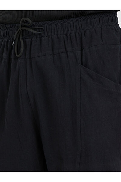 Styli Cotton Linen Woven Pant with Drawstring