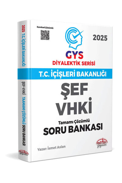 Data Yayınları 2025 Editör GYS İçişleri Bakanlığı ŞEF ve VHKİ Görevde Yükselme Sınavı Soru Bankası Seti