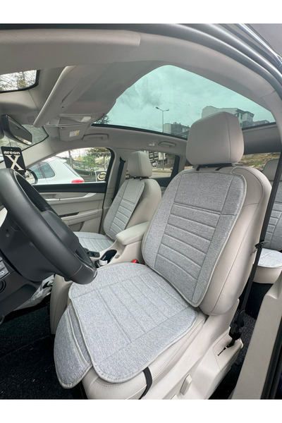 TEKNOCLUB Terletmez Keten Baskılı Oto Koltuk Minderi (7 PARÇA) - Desenli Cepl...