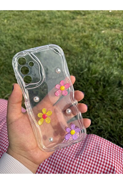 MustCase Samsung Galaxy S24 FE Uyumlu Kılıf Dalga Kenarlı Darbeye Karşı Korumalı Yumuşak Slikon Şeffaf Kılıf