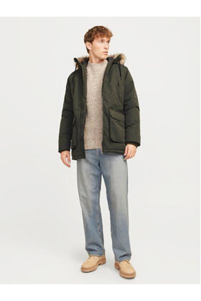 Jack & Jones Parka pentru bărbați Jack Jones 12258406 Verde