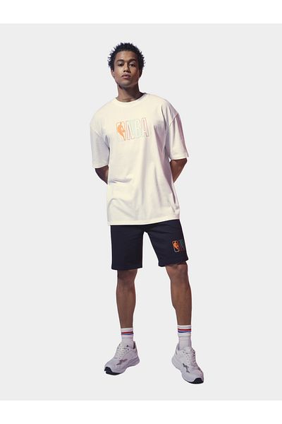 DeFacto NBA Wordmark Oversize Fit TShirt - White
