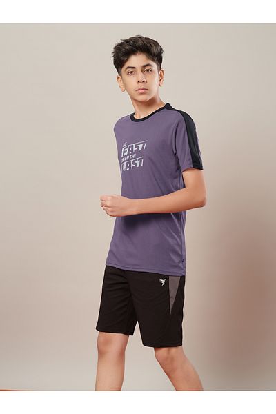 Technosport By Styli Color Block Crew Neck Regular Fit T-Shirt