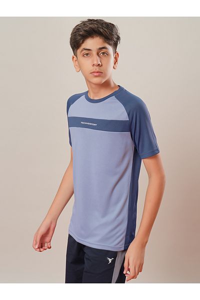 Technosport By Styli Color Block Raglan Sleeve Regular Fit T-Shirt