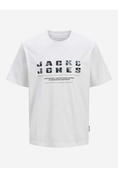 Jack & Jones Jcorecharge Front Branding Crew Neck T-Shirt