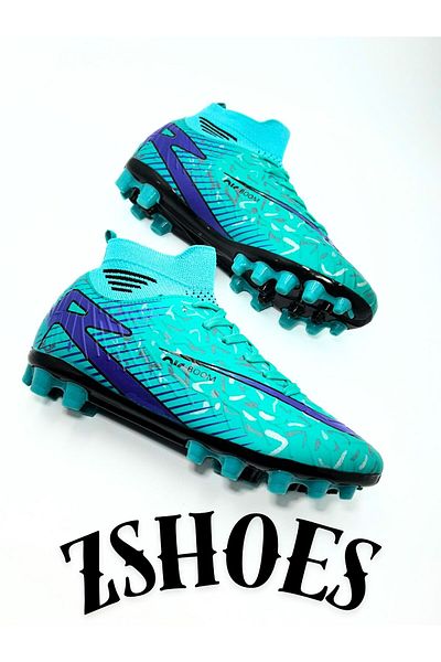 ZSHOES Cizme de fotbal Premium Turf Field cu șosete cu talpă TPU