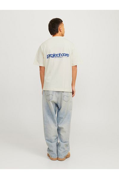 Jack & Jones Jcounion Back Print Short Sleeve Crew Neck T-Shirt
