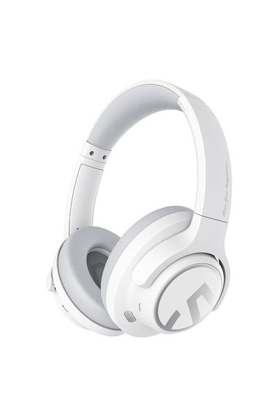 SoundPEATS Space Wireless Over-ear Headphones, Premium Sound, Anc 35db, 123 Hours, White