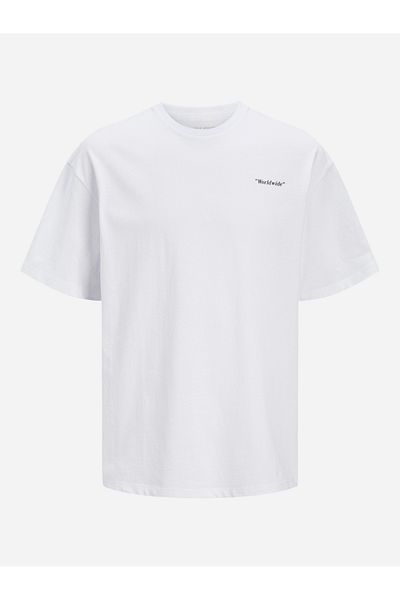 Jack & Jones Slogan Print Crew Neck T-Shirt