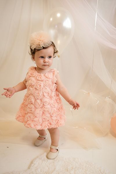 ministok Rose Back Tie Baby Girl Suit