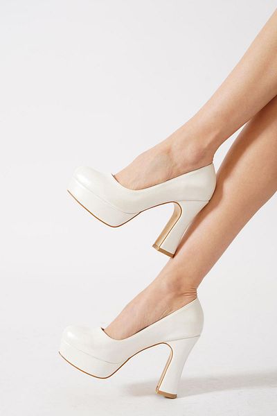 Moda Pie Folist Gova Platform Evening Dress Women's Shoes Skin