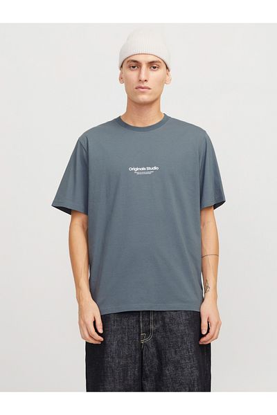 Jack & Jones Slogan Print Round Neck T-Shirt