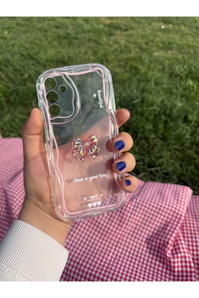 MustCase Samsung Galaxy S23 Uyumlu Kılıf Dalga Kenarlı Darbeye Karşı Korumalı Yumuşak Slikon Şeffaf Kılıf