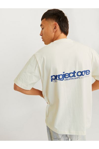 Jack & Jones Jcounion Back Print Short Sleeve Crew Neck T-Shirt