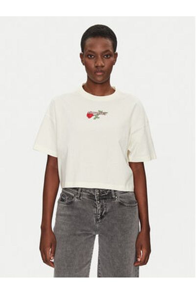 converse Tricou damă 10028306-A01 Ecru