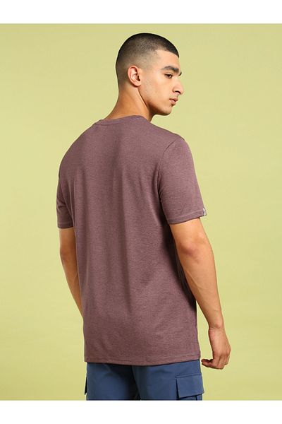 Technosport By Styli Melange Short Sleeve Slim Fit T-Shirt