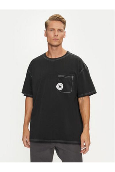 converse Tricou Converse pentru bărbați 10027256-A03 Negru