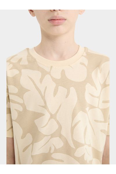 DeFacto Kids Round Neck Graphic Short Sleeve T-Shirt