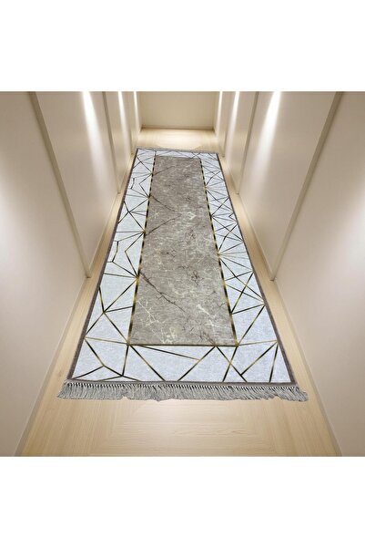 uzhanem Dot Taban Kaymaz Halı Yolluk Mutfak Salon Halısı Dijital Baskılı Yıka...