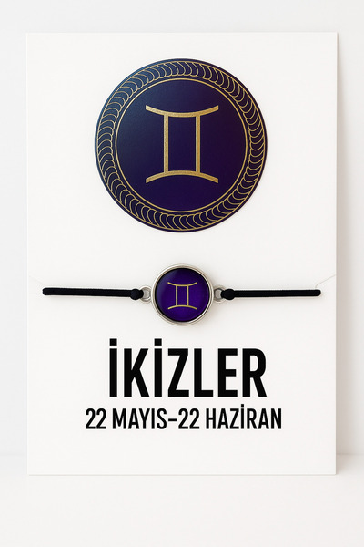 MakeWell Burç Bileklikleri Tarihli Koç Kova Boğa İkizler Yengeç Burçları İpli...
