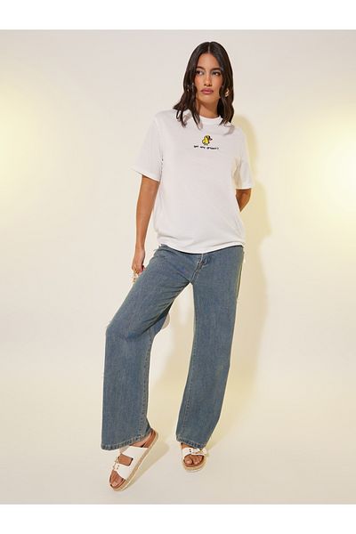 Styli Embroidered Round Neck T-Shirt