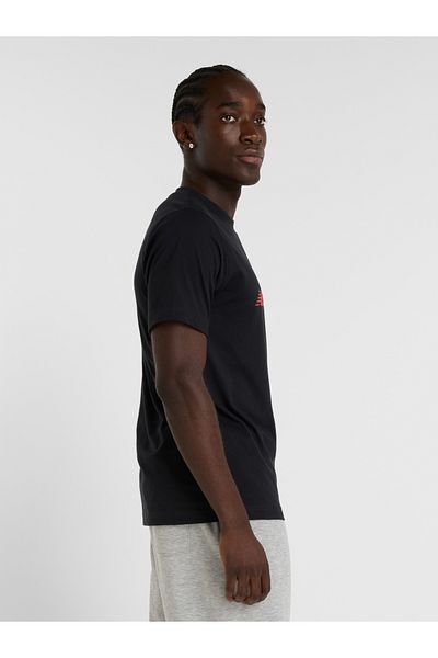 New Balance Slogan Print Round Neck T-Shirt