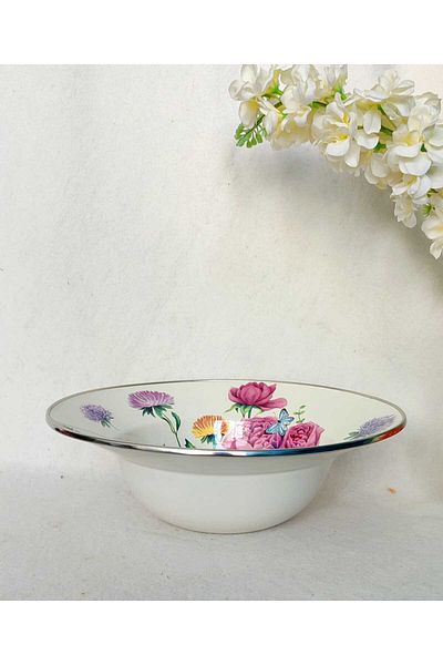 EBRULİEMAYE Rose Bunch Fruit Bowl Salad Plate Bowl Presentation Bowl