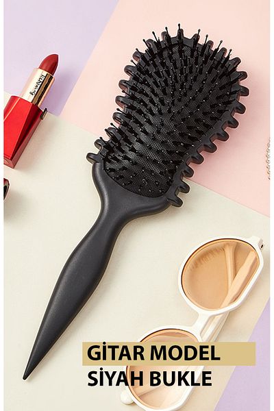 PİNK CODE Magic Curl Comb - Curl Defining Comb- Curly Hair Brush- Perfect Curls Guitar