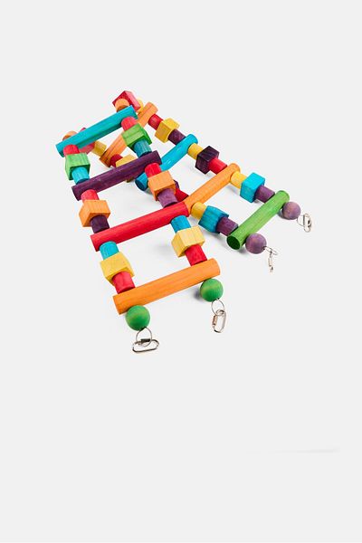 NUTRAPET Woodpecker Up And Beyond Medium Bird Toys, Yellow