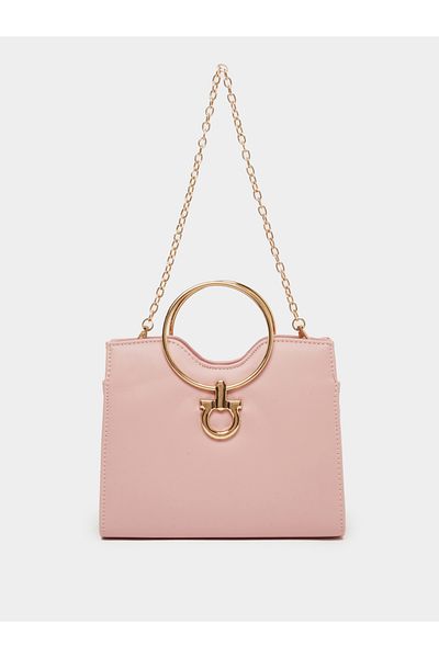 Styli Drop Metal Accent Handbag with Chain Strap