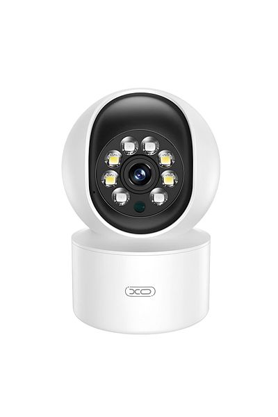 Xo Wifi Surveillance Camera Design, 3mp, Night Vision, Motion Detection, 340°, White