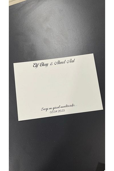 ARLetikettasarım Promise, Henna, Engagement, Wedding Gift and Table Card Invitation 9,5X15 cm 49 Pieces - Arletikettasarım