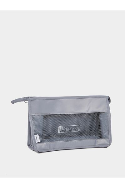 Styli Mesh Cosmetic Wash Bag with Zip Closure