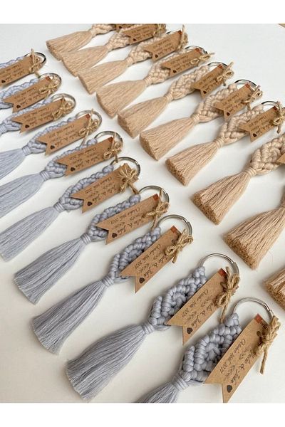 Larmina Decoration 50 Macrame Keychains