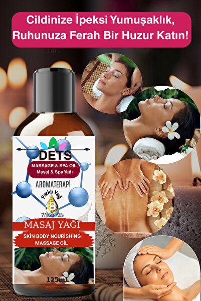 Dets Kolajen Işıltısı Masaj Yağı K Cilt Sıkılaştırıcı & Yenileyici (125 ml)
