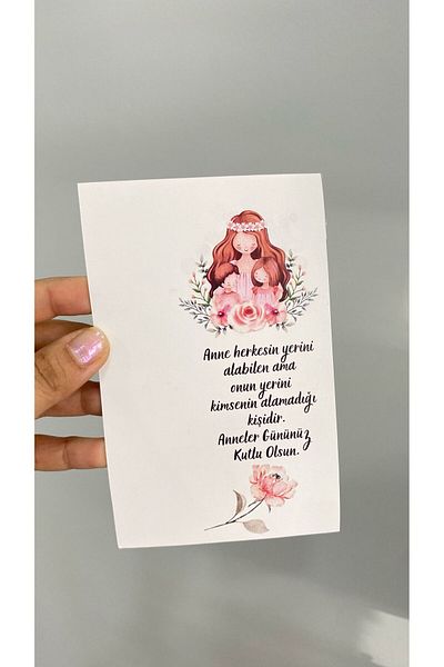 ARLetikettasarım Mother's Day Card 9,5X15 cm 49 Pieces - Arletikettasarım