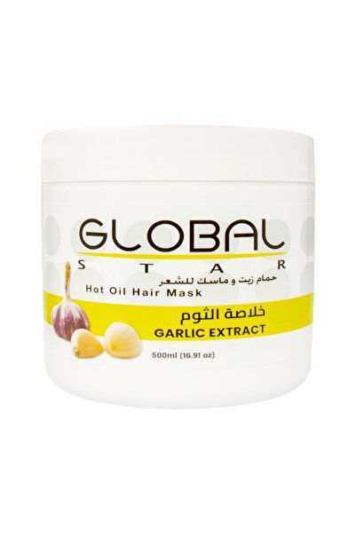 Globalstar جلوبال ستار ماسك وحمام زيت شعر ثوم - 500 مل