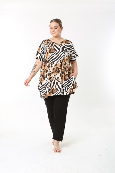 XL Modam Xlmodam Women's Multicolor Lycra Tunic with Large Size