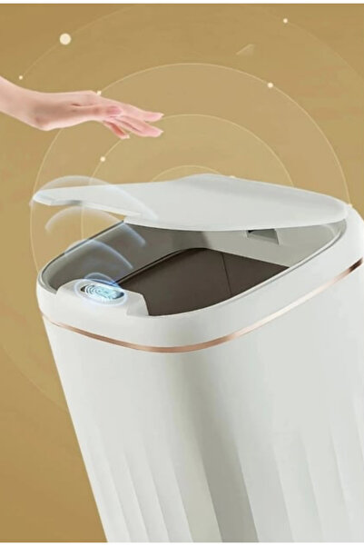 BAYSA Sensörlü Çöp Kovası 20 Litre Krem Renk
