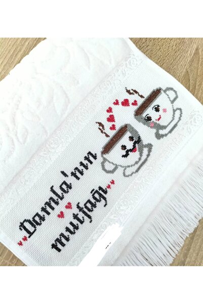 eceetaminçeyizevi İsimli etamin El İşleme Mutfak Havlusu (isim örnektir)