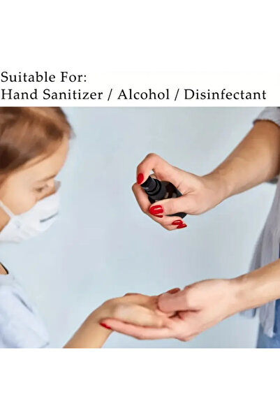 Nuvien Set of 10 Brown PET Spray Bottles 50 ml For Cosmetics/Kitchen/Cleaning