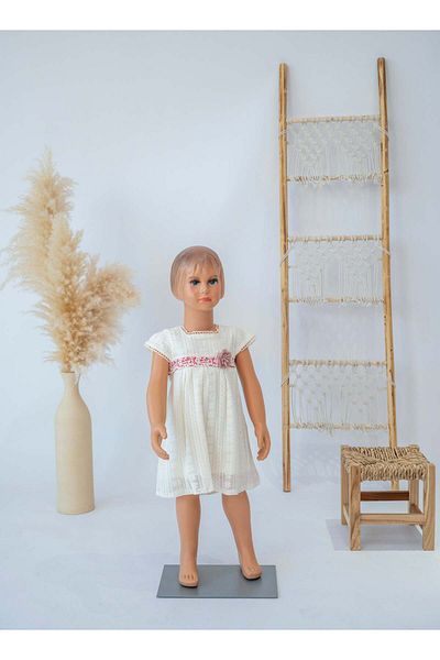 Stayele Elegant Floral Lace Dress for Baby Girls