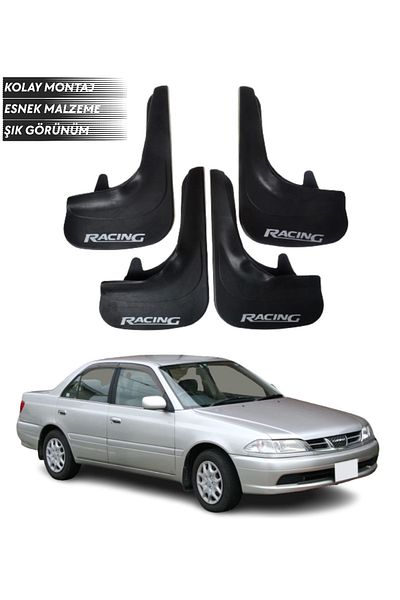 SONİKON LİNE Toyota Carina Compatible Racing Written 4-Piece Fender Mudguard Dust Cover Modified