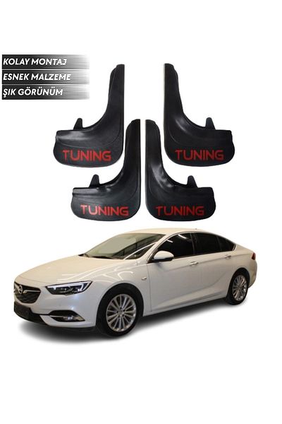 SONİKON LİNE Compatible with Opel Insignia All Cases Tuning Written 4-Piece Mudguard Mudguard Dust Cover Modified